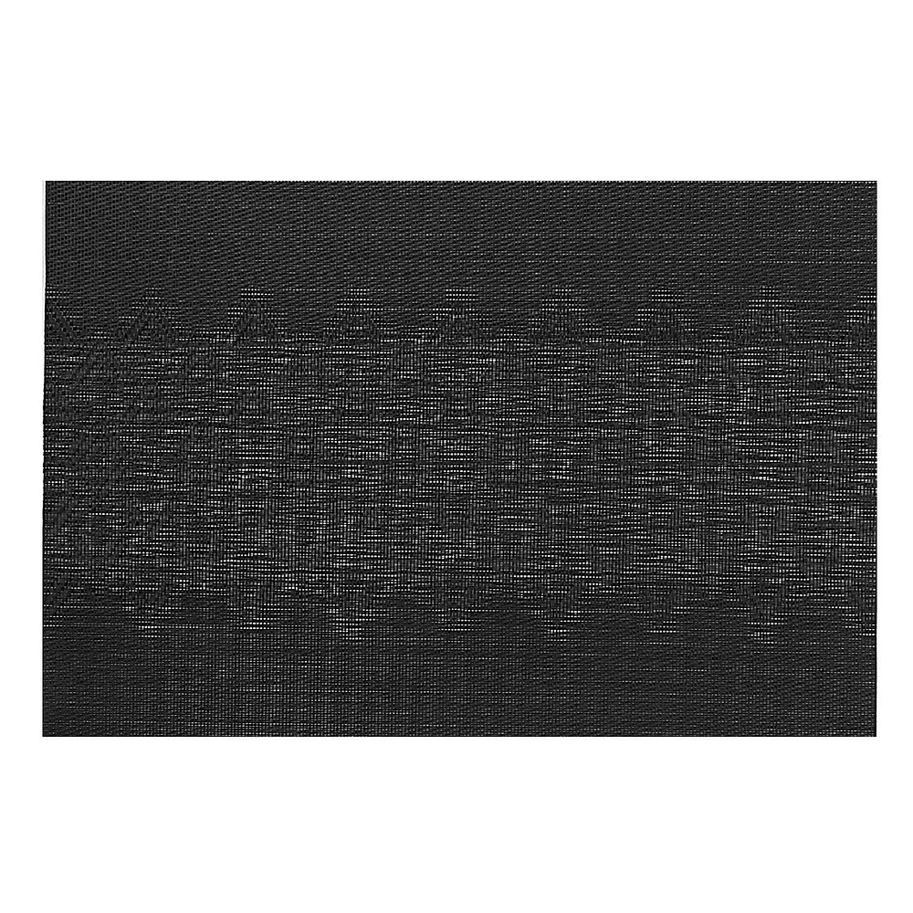 IH Casa Decor Vinyl Placemat Diamond Band Black - Ensemble De 12