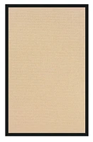 Tapis d'appoint Athena naturel et noir de 1 pi 10 po x 2 pi 10 po