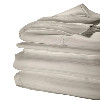 Ens. draps Springmaid de 600 fils à rayures Tailles : Grand et très grand