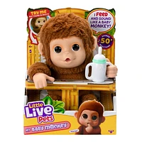 PETITS ANIMAUX VIVANTS MON BÉBÉ SINGE Singe interactif !