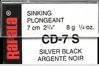 Poisson nageur Rapala Countdown 2-3/4", Silver Profondeur: 5 à 8 pi.  Poids: 1/4 oz.
