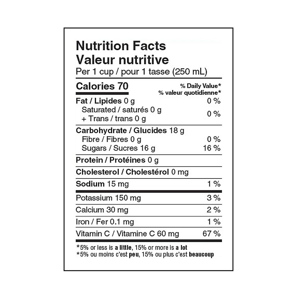 Allen's 35% Less Sugar Apple Juice Beverage, 1.89 L