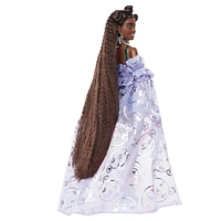 Barbie Extra Fancy Poupée, robe à imprimé oursons avec animal