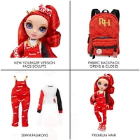 Rainbow High Jr High Ruby Anderson - poupée-mannequin ROUGE de 9 po (23 cm)