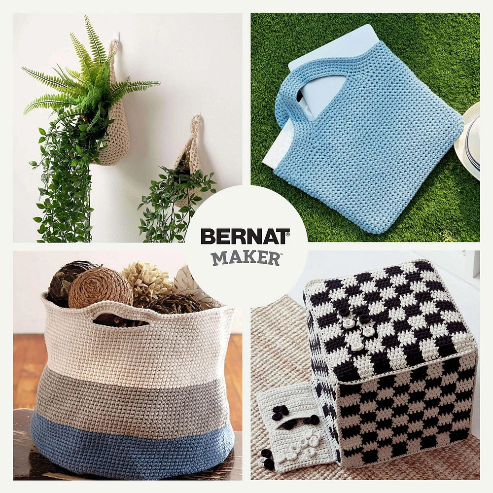Bernat® Maker™ #5 Bulky Cotton Yarn, 8.8oz/250g 317 Yards