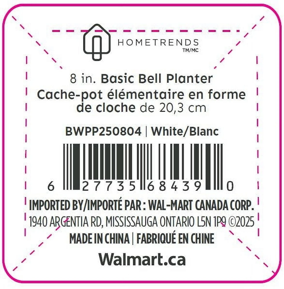Hometrends Cache-pot élémentaire en formede cloche