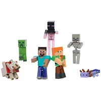 Minecraft Coffret Création de Monde, 7figurines articulées