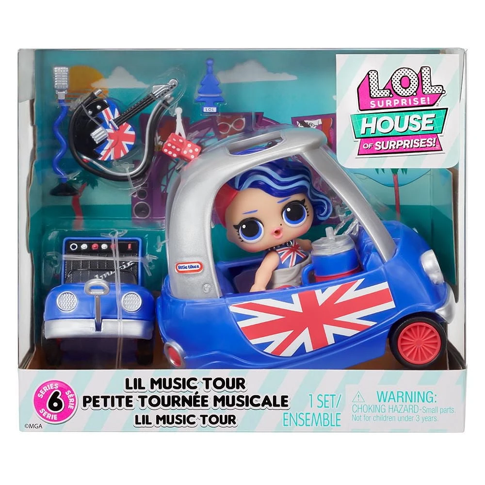 Ensemble de jeu Petite tournée musicale LOL Surprise OMG House of Surprises avec poupée de collection, Cheeky Babe