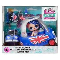 Ensemble de jeu Petite tournée musicale LOL Surprise OMG House of Surprises avec poupée de collection, Cheeky Babe