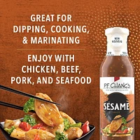 P.F. Chang's Home Menu Sesame Sauce, 350 mL, P.F. Chang's Sesame Sauce with toasted sesame seeds, ginger, michiu flavoured wine and brown sugar.