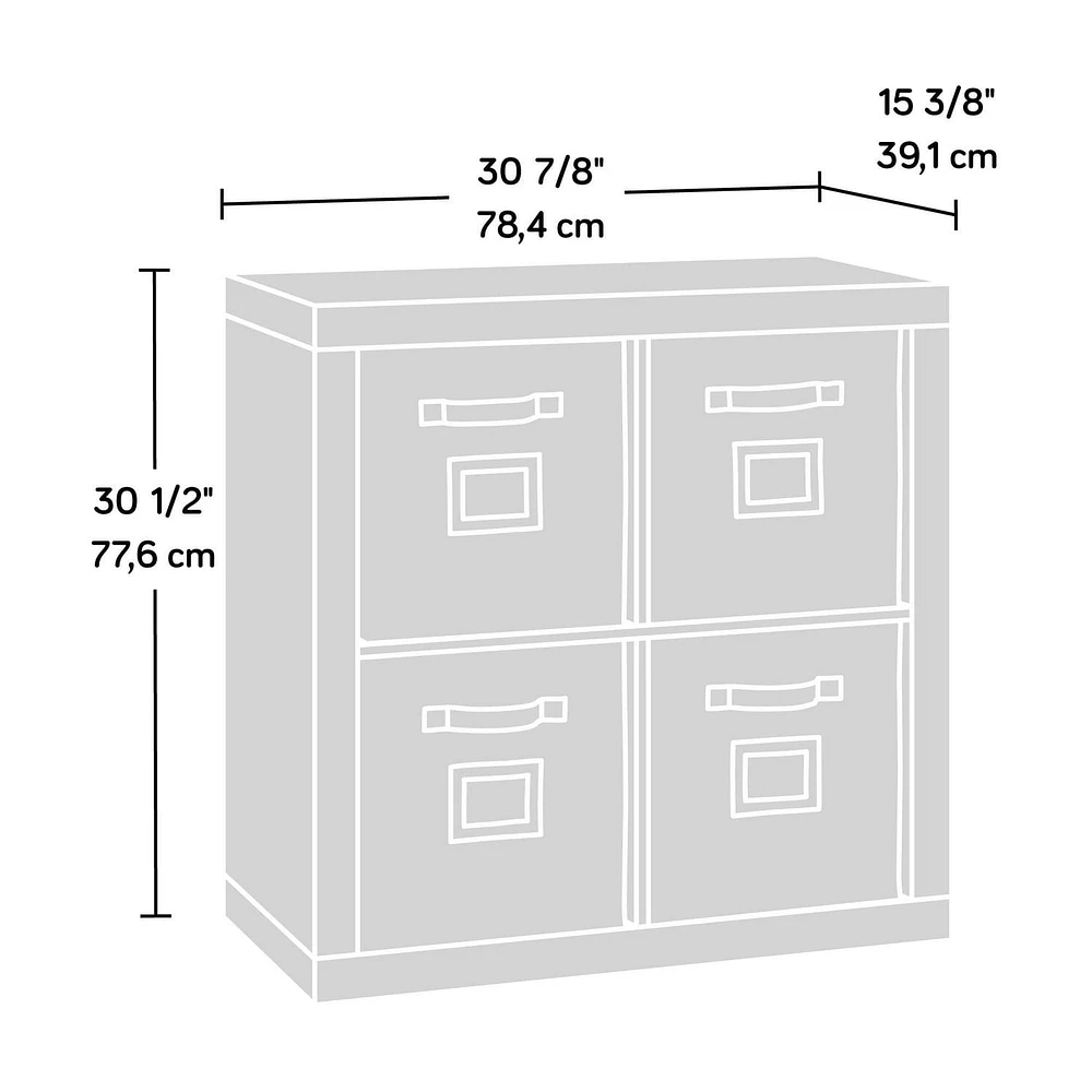 Sauder® Stow-Away 4-Cube Organizer, Smoked Oak, 421548
