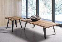 Topline Home Furnishings Table de bout à bord vif
