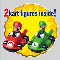 Epoch Games Super Mario Kart Racing Deluxe, piste d'obstacles exigeante avec figurines Super Mario Kart à collectionner