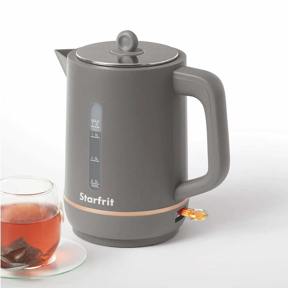 Bouilloire en plastique Starfrit Caledonia de 1,7 L.