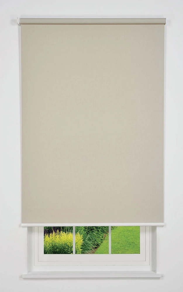 Linen Avenue Cordless Solar Screen Roller Shade
