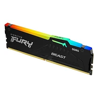 Kingston Fury Beast KF552C40BBA-32 Module de mémoire pour ordinateur de bureau RVB 5200 MT/s DDR5 CL40 DIMM Intel XMP 3.0 Technologie de synchronisation infrarouge Stabilité d'overclocking