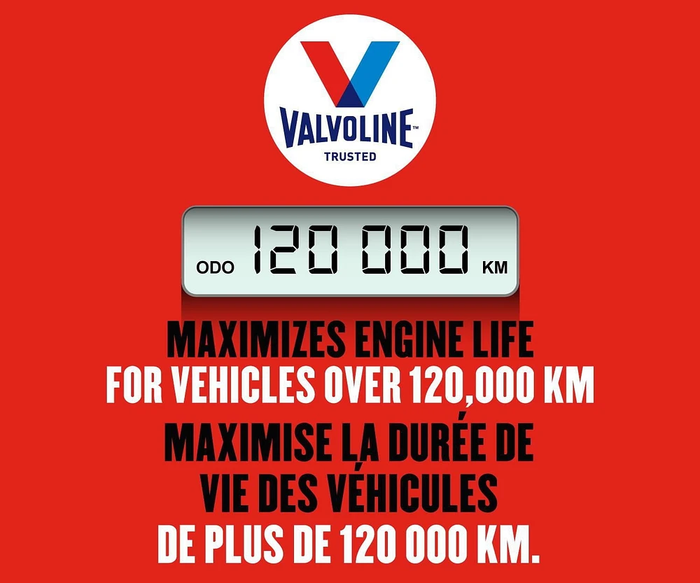 Huile à moteur MaxLife pour moteur à kilométrage plus élevé