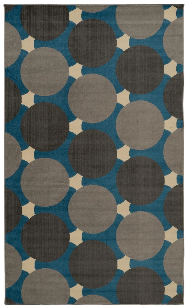 Tapis Capri Jasper bleu & gris de 6 pi 5 po x 9 pi 3 po