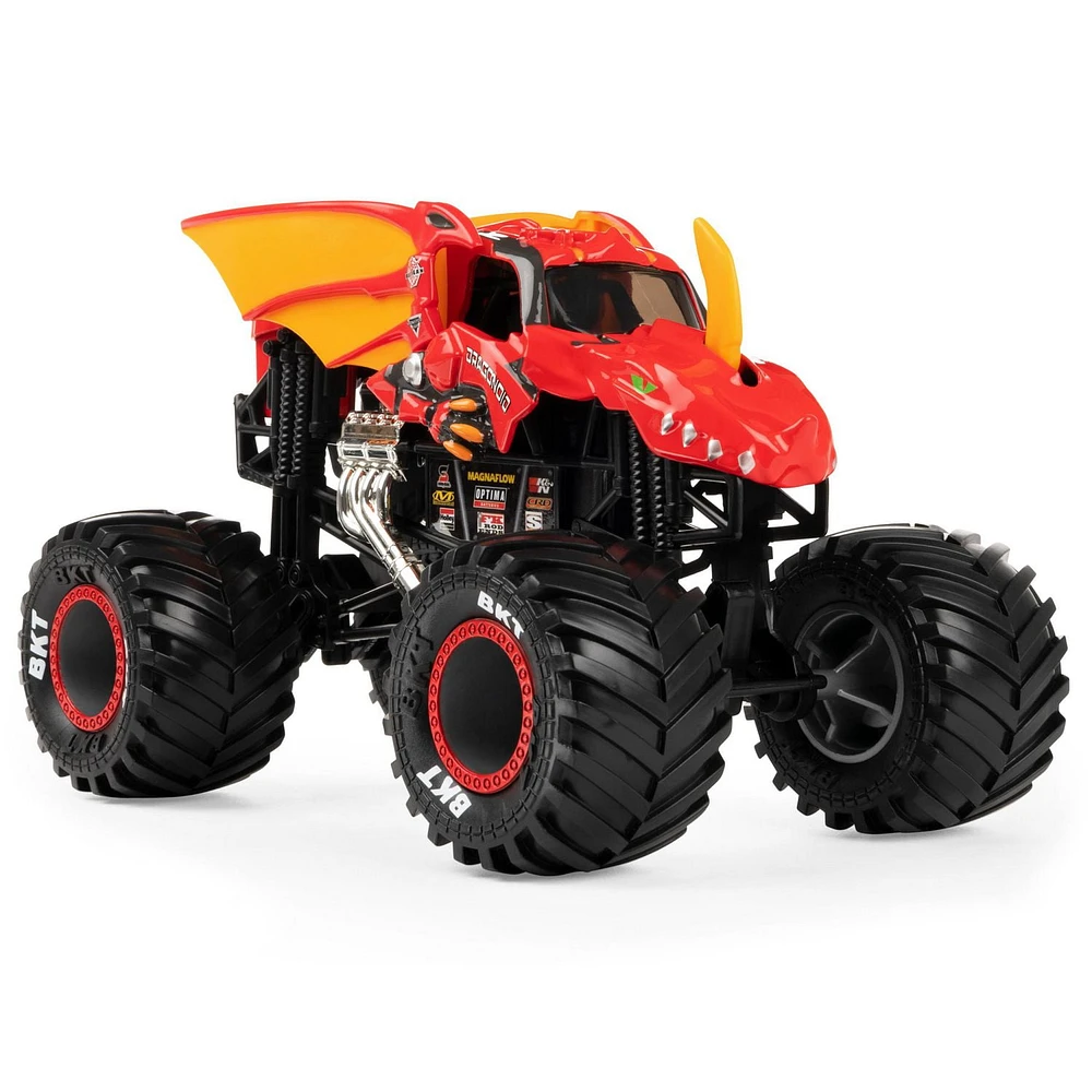 Monster Jam, Monster truck Bakugan Dragonoid officiel, véhicule en métal moulé à collectionner, échelle 1:24