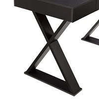 CorLiving Folio Rich Brown Cross Leg Farmhouse Desk