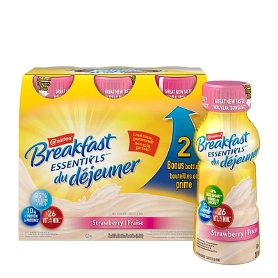 CARNATION BREAKFAST ESSENTIALS® Strawberry Ready to Drink Bottles