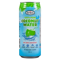 Grace 100% Pure Coconut Water, 500 ml Can, Grace 100% Pure Coconut Water, 500ml Can