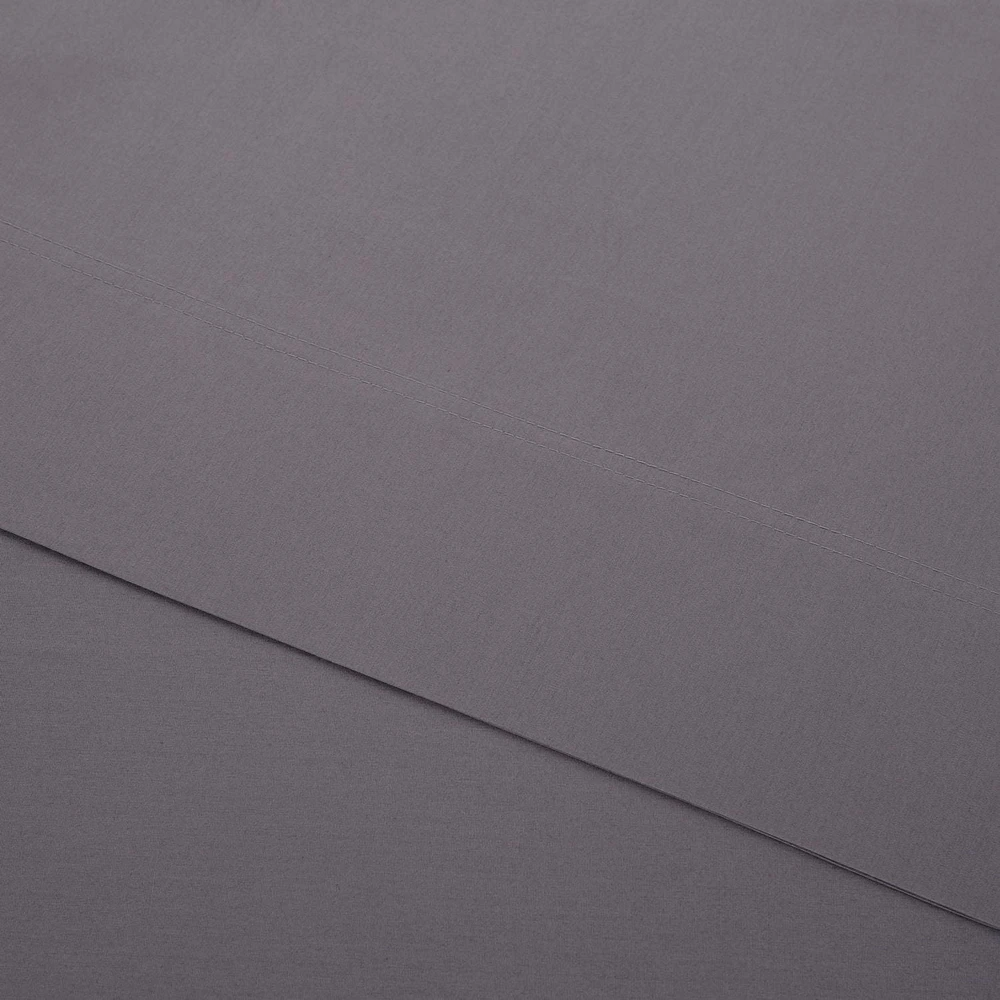 hometrends 300 TC Brushed Percale Flat Sheet, Size: Twin