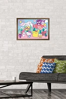 Hello Kitty and Friends - Happiness Overload Wall Poster, 14.725" x 22.375" Framed