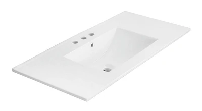 American Imaginations 35.5-in. W Ceramic Top White AI-660
