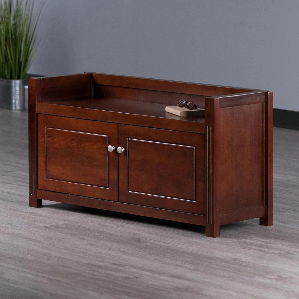 Charleston Storage Bench in Walnut Finish 94040