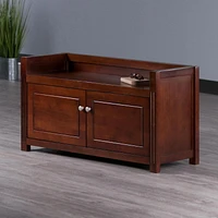 Charleston Storage Bench in Walnut Finish 94040