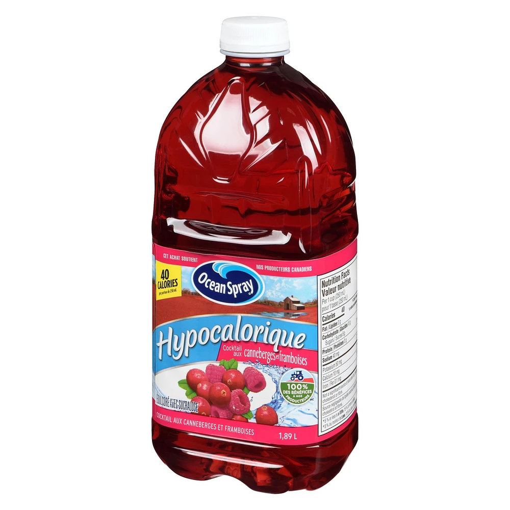 Ocean Spray Low Calorie Cran·Raspberry® Cocktail, 1.89 L