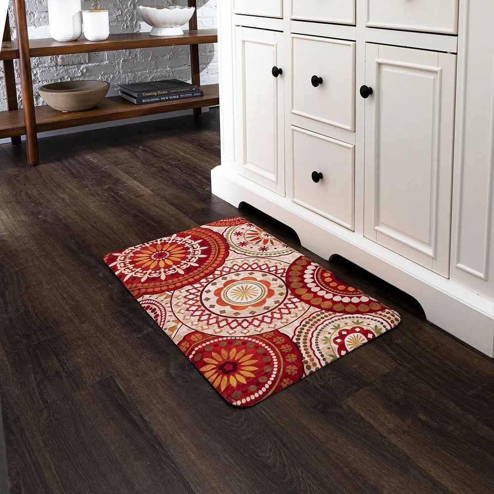 Mohawk Home - Tapis de cuisine multicolore de 45,7 cm × 76,2 cm (1 pi 6 po × 2 pi 6 po) Spice Suzani