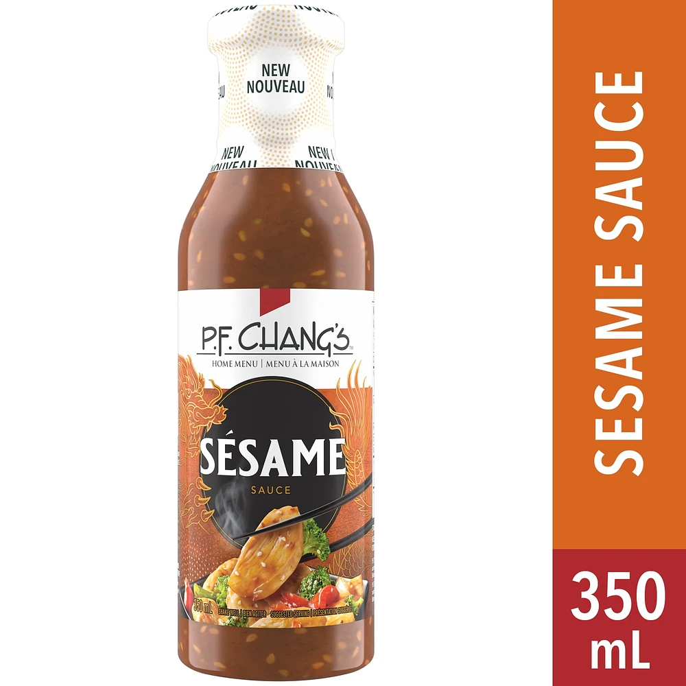 P.F. Chang's Home Menu Sesame Sauce, 350 mL, P.F. Chang's Sesame Sauce with toasted sesame seeds, ginger, michiu flavoured wine and brown sugar.