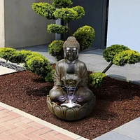 Angelo Décor 22-inch Buddha Fountain