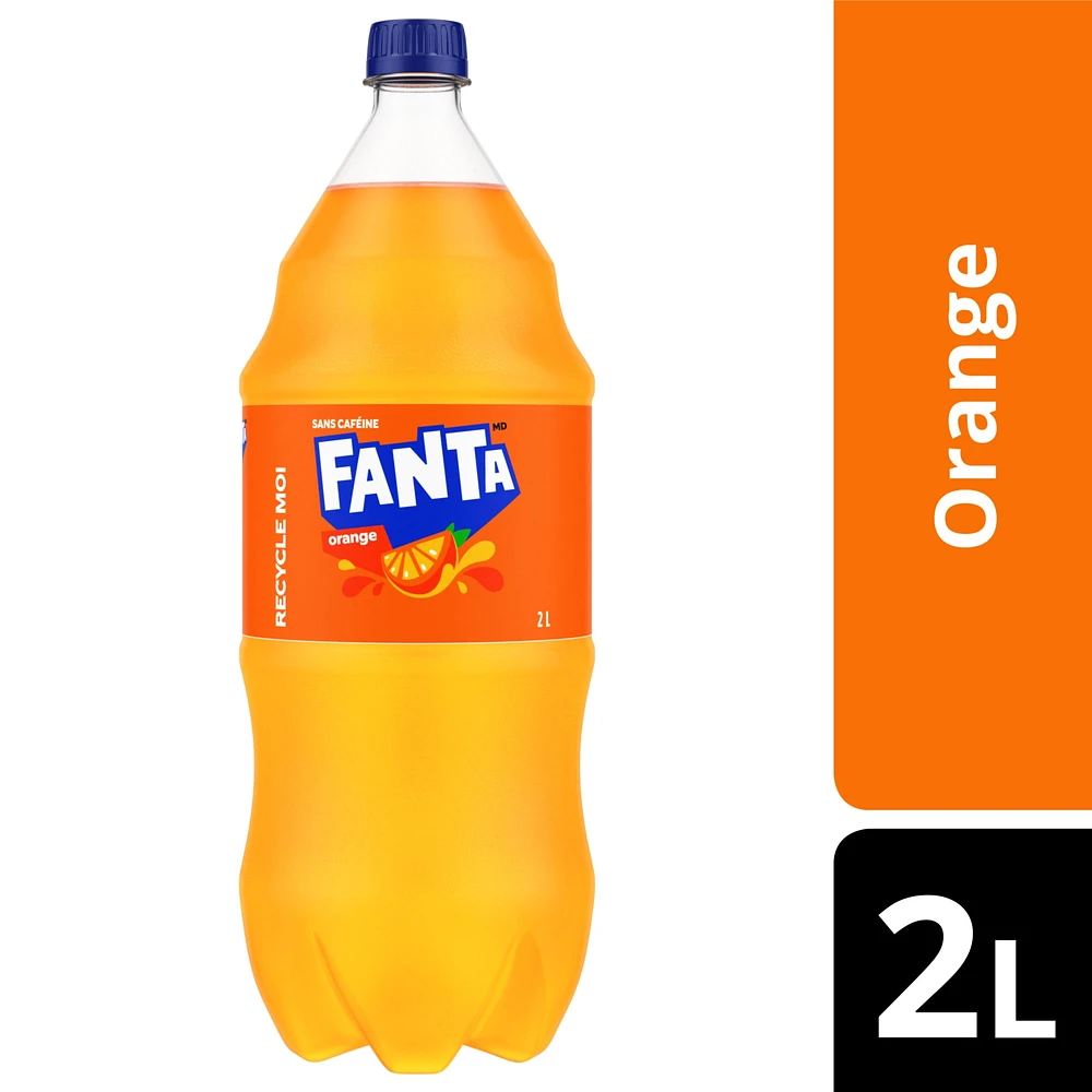 Fanta Orange Bottle, 2 Liters, 2L