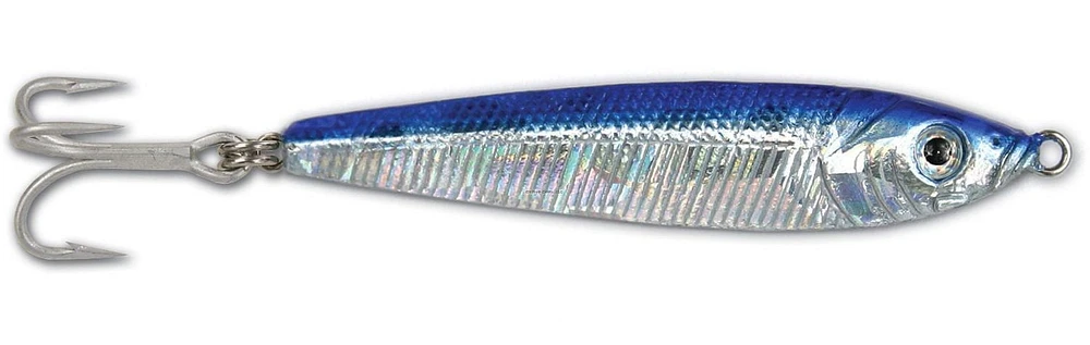Danielson DAN-JF4-BLS-X Jigfish 4oz blue/ver, 3/0 Treble Hook, Blue/Silver, Jigfish 4oz blue/ver, Blue/Sil
