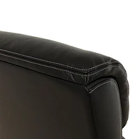 Chaise de bureau ergonomique à dossier haut Sealy® Montgomery en similicuir noir PU.