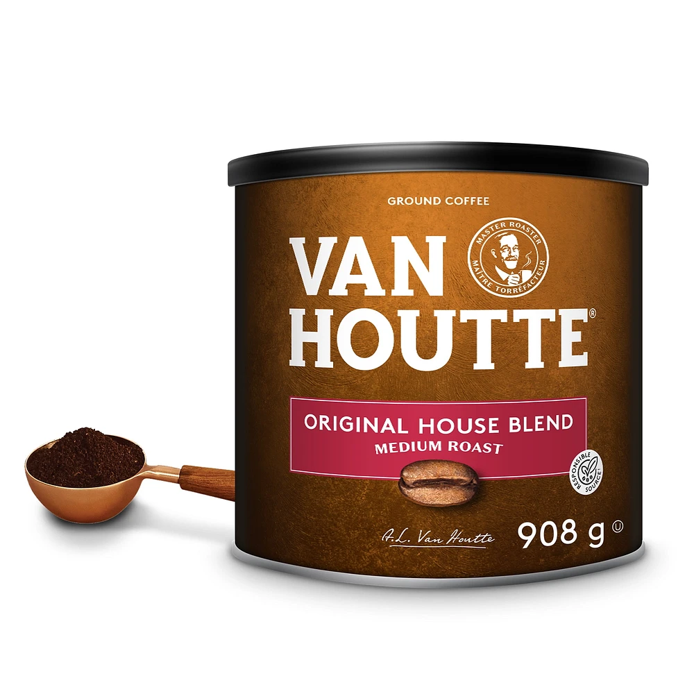 Van Houtte Original House Blend, Medium Roast, Ground Coffee, 908 g