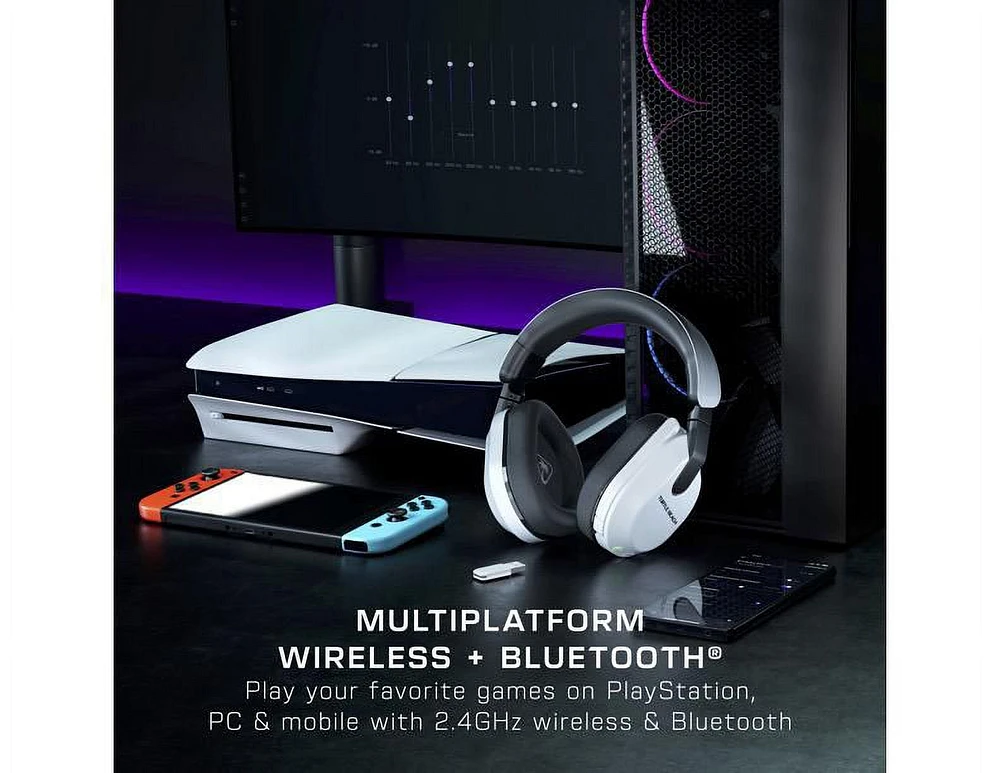 Turtle Beach® Stealth™ 600 – White for PS5™, PS4™, PC, Nintendo Switch™ & Bluetooth® Equipped Mobile Devices, PlayStation 5