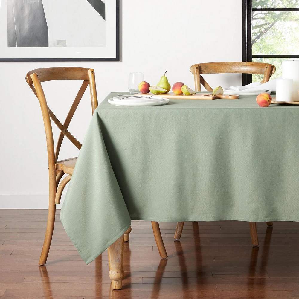 Mainstays Yale Tablecloth, Green, Machine washable