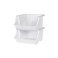 Bacs empilable Mainstays - paquet de 2