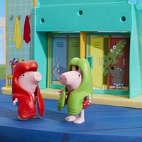 Peppa Pig Le parc aquatique de Peppa, coffret avec 2 figurines et 15 accessoires, jouet pour enfants À partir de 3 ans