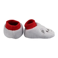 Temps de vacances Christmas Grey Bear Baby Boties