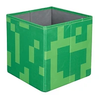 Minecraft Set of 2 Fabric Storage Boxes - Creeper Head/Crate<br>