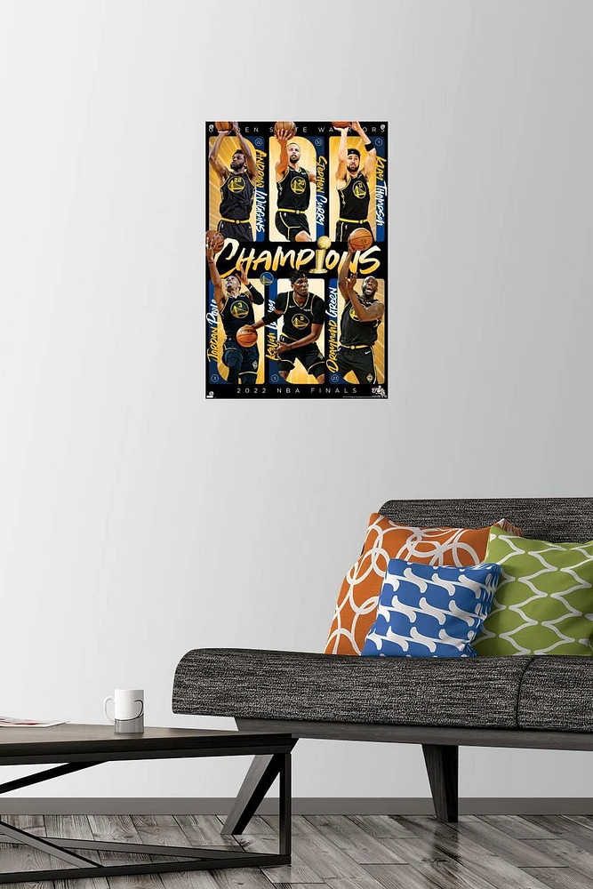 NBA Golden State Warriors - 2022 NBA Finals Champions Wall Poster