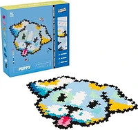 Plus Plus Puzzle à nombre - Chiot - Ens. Construction - 500 pieces - 5 ans +