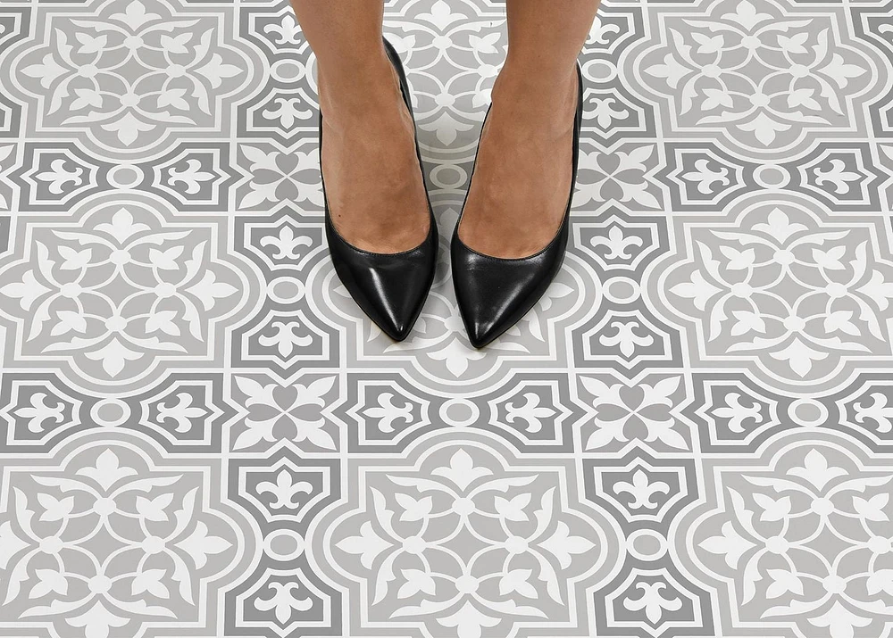 FloorPops Cheverny Peel and Stick Floor Tiles Set of 20