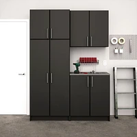 Prepac Black Elite Storage Cabinet Set F - 4 pc