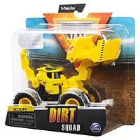 Monster Jam, Official Scoopz Dirt Squad Scooper Monster Truck with Moving Parts, 1:64 Scale Die-Cast Vehicle